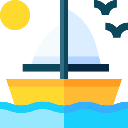 Sailboat sailing sailboat travel icon