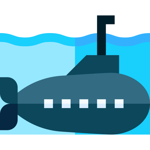Submarine transportation transport navigation icon Submarine transportation transport navigation icon
