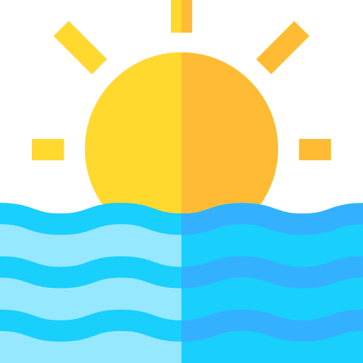 Sunset sunset sea sun icon