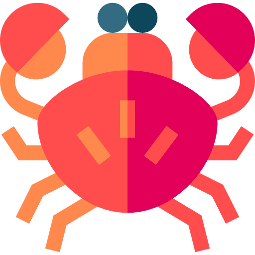 Crab sea life animals seafood icon Crab sea life animals seafood icon