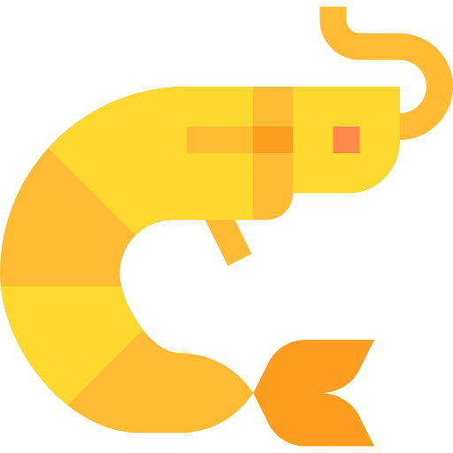 Prawn marine seafood animals icon Prawn marine seafood animals icon