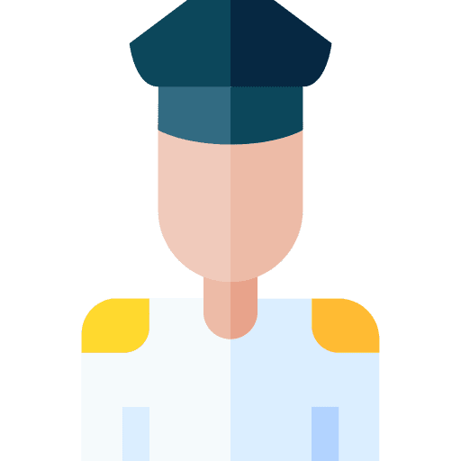 Captain user caucasian uniform icon Captain user caucasian uniform icon
