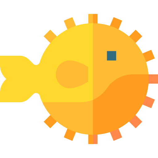 Puffer fish wildlife sea life puffer fish icon Puffer fish wildlife sea life puffer fish icon