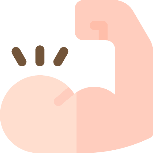 Bodybuilding sport muscles body building icon