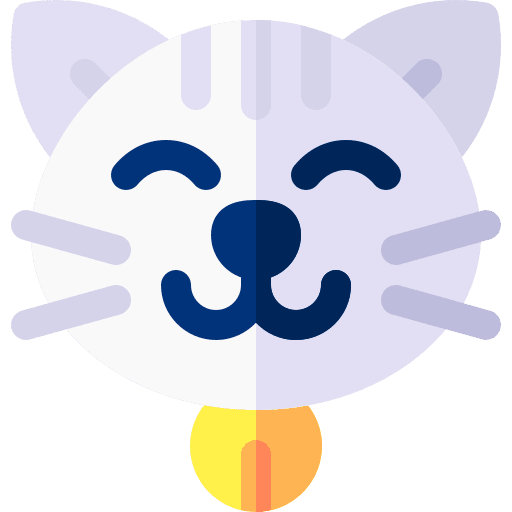 Cat laugh happy cat icon
