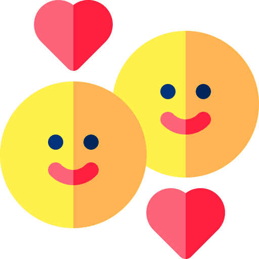 In love smileys feelings emoji icon In love smileys feelings emoji icon