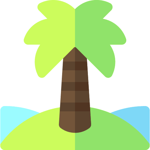 Island nature cultures botanical icon Island nature cultures botanical icon