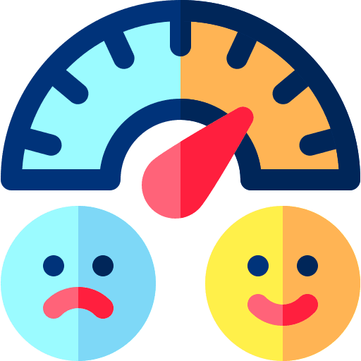 Meter good satisfaction smileys icon