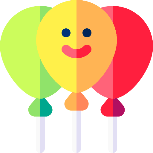 Balloons decoration party smileys icon Balloons decoration party smileys icon