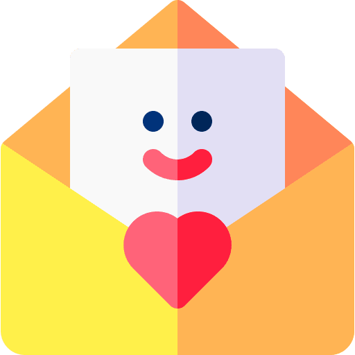 Love letter heart message communications icon Love letter heart message communications icon