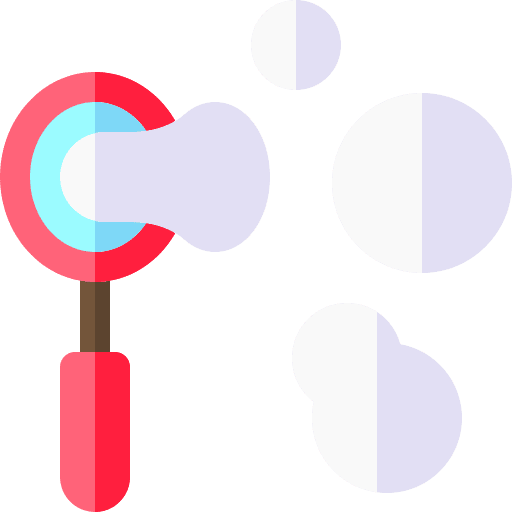 Soap bubbles fun children game icon Soap bubbles fun children game icon