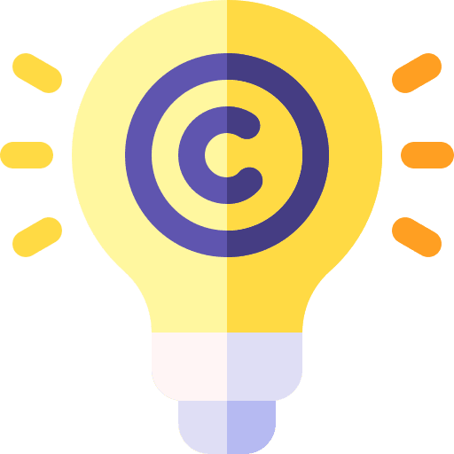 Copyright intellectual property copyright innovation icon Copyright intellectual property copyright innovation icon