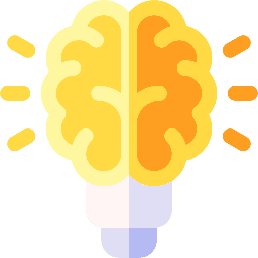 Creativity business and finance creativity light bulb icon