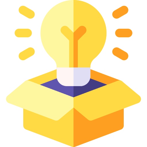 Idea think out of the box idea marketing icon