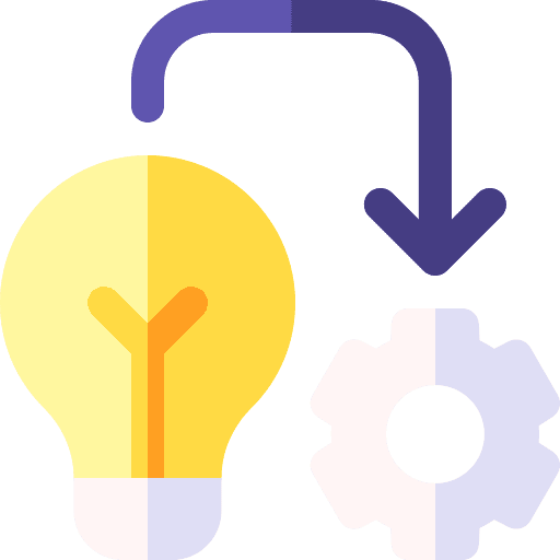 Implementation management implementation business and finance icon