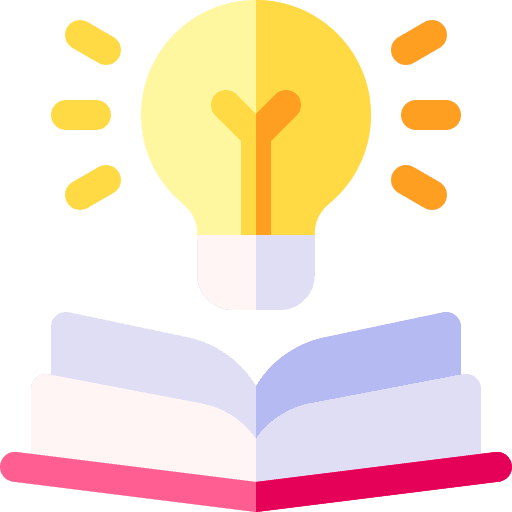 Knowledge creativity education learn icon