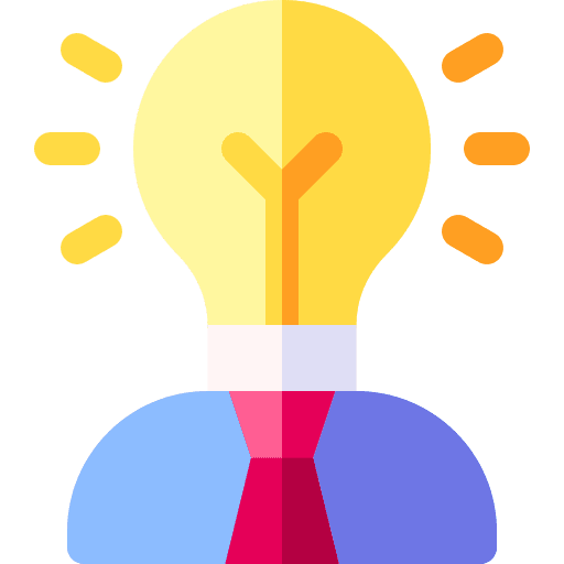 Pioneer light bulb idea creativity icon
