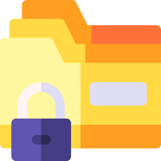 Data security storage folder archive icon Data security storage folder archive icon