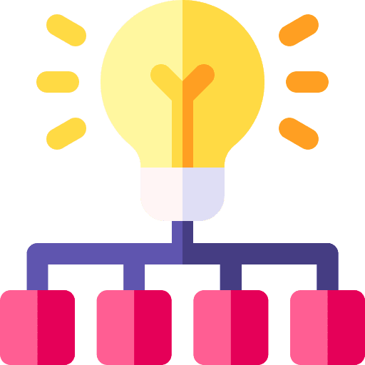 Hierarchy hierarchy light bulb idea icon Hierarchy hierarchy light bulb idea icon