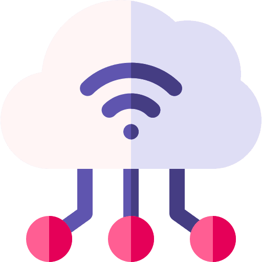 Iot iot cloud storage wifi signal icon Iot iot cloud storage wifi signal icon