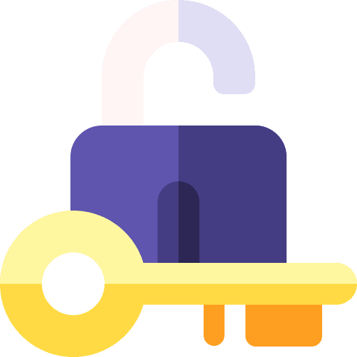Key access padlock security icon Key access padlock security icon