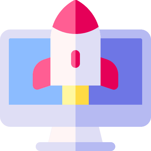 Launch computer innovation launch icon Launch computer innovation launch icon