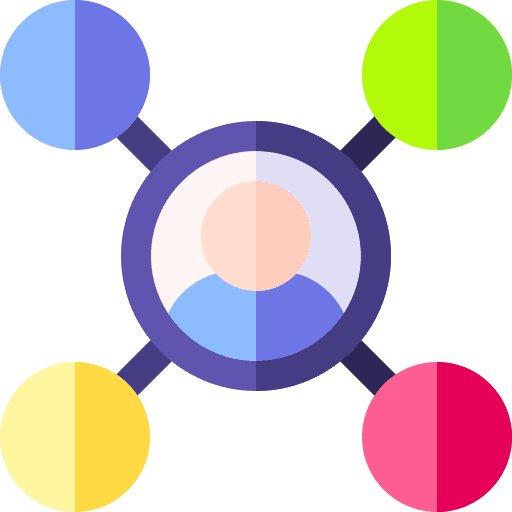 Social media networking connected social media icon Social media networking connected social media icon