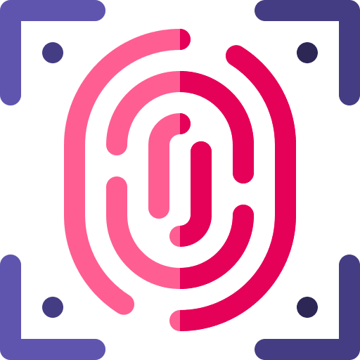 Biometric ui evidence identification icon Biometric ui evidence identification icon