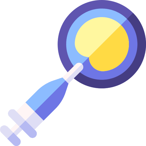 Stem cells loupe magnifying glass magnifier icon Stem cells loupe magnifying glass magnifier icon