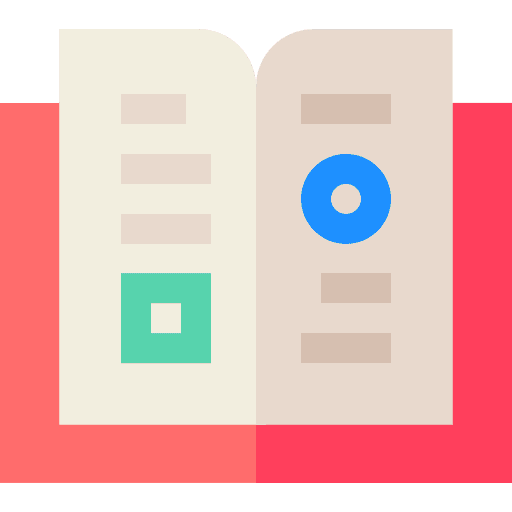 Art knowledge study book icon Art knowledge study book icon