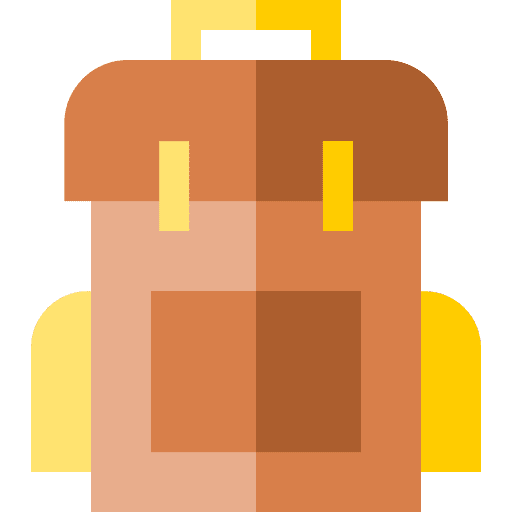Backpack camping holidays backpack icon Backpack camping holidays backpack icon