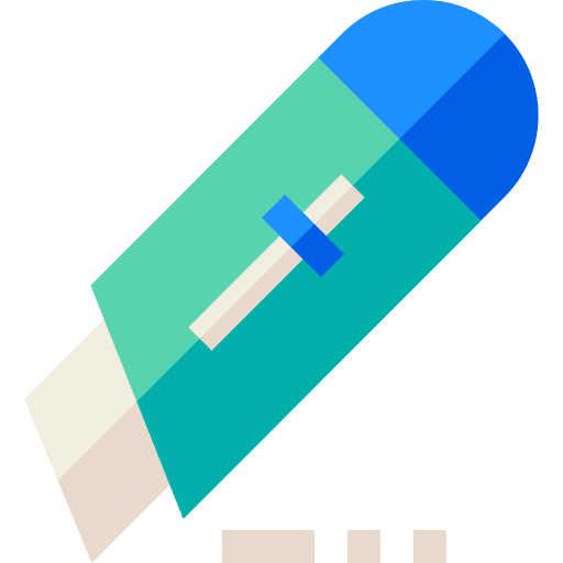 Cutter office material art and design school material icon Cutter office material art and design school material icon