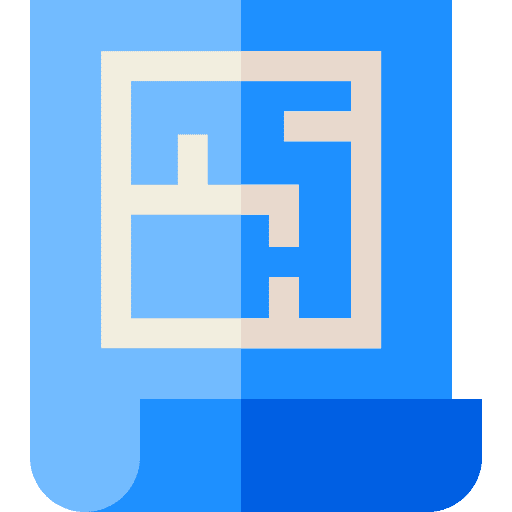 Blueprint art and design document paper icon Blueprint art and design document paper icon