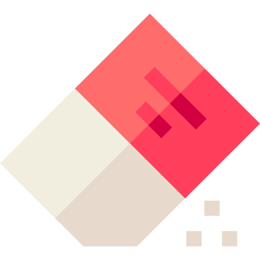 Eraser graphic design remove cancel icon Eraser graphic design remove cancel icon