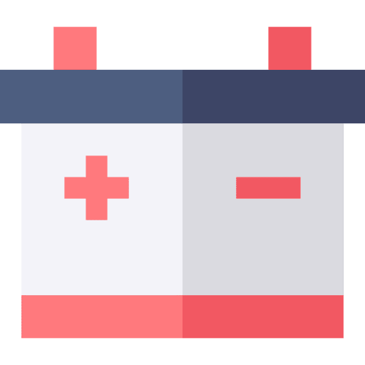 Battery transportation car battery battery icon