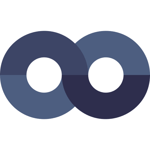Route infinite signaling road icon