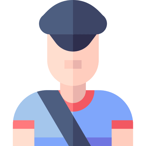 Instructor school avatar man icon Instructor school avatar man icon