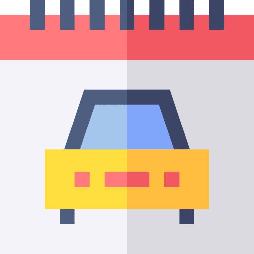 Car calendar transportation car icon Car calendar transportation car icon