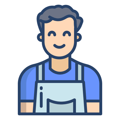 Chef kitchen cooker professions and jobs icon Chef kitchen cooker professions and jobs icon