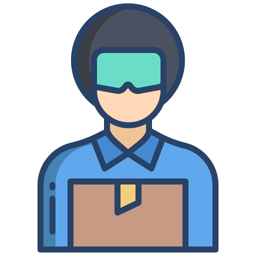 Delivery postman professions and jobs delivery man icon Delivery postman professions and jobs delivery man icon