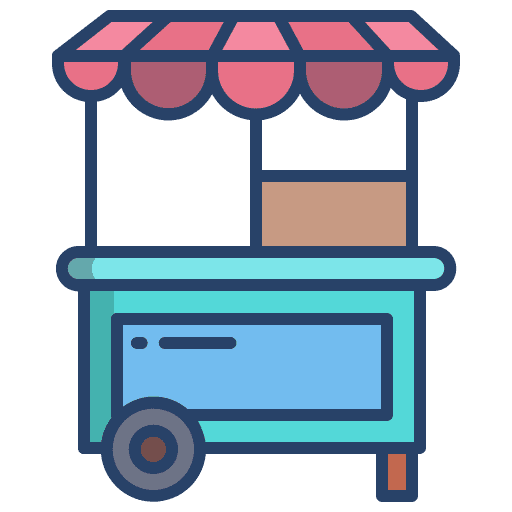 Food cart food stall booth stall icon Food cart food stall booth stall icon