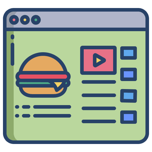 Hamburger online order take away hamburger icon Hamburger online order take away hamburger icon