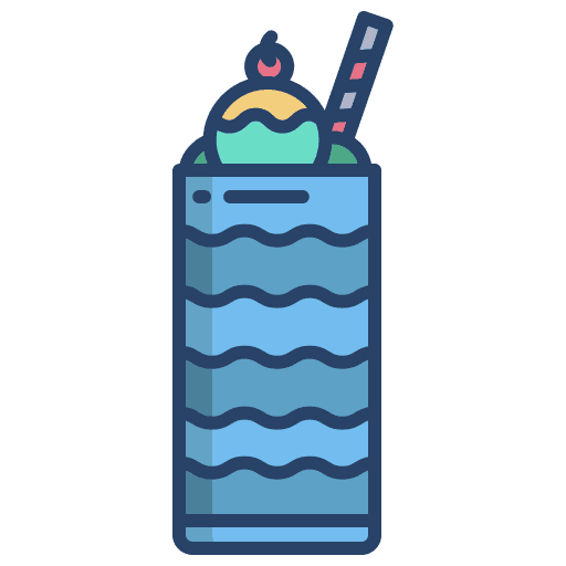 Ice cream food and restaurant refreshment beverage icon Ice cream food and restaurant refreshment beverage icon