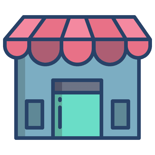 Store mall coffee shop architecture and city icon Store mall coffee shop architecture and city icon