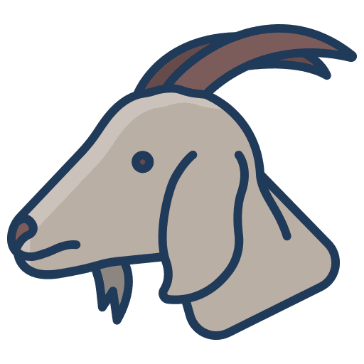 Goat mammal zoo nature icon