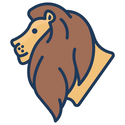 Lion wildlife lion animals icon