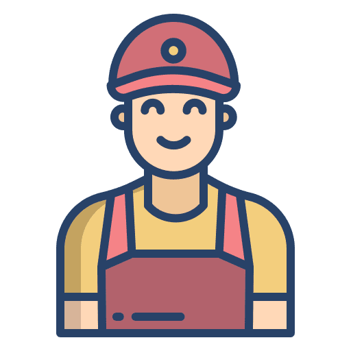 Waiter man boy food icon Waiter man boy food icon