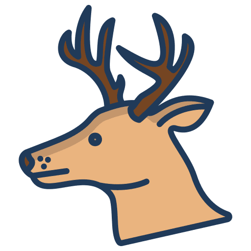 Deer animal kingdom reindeer animals icon Deer animal kingdom reindeer animals icon