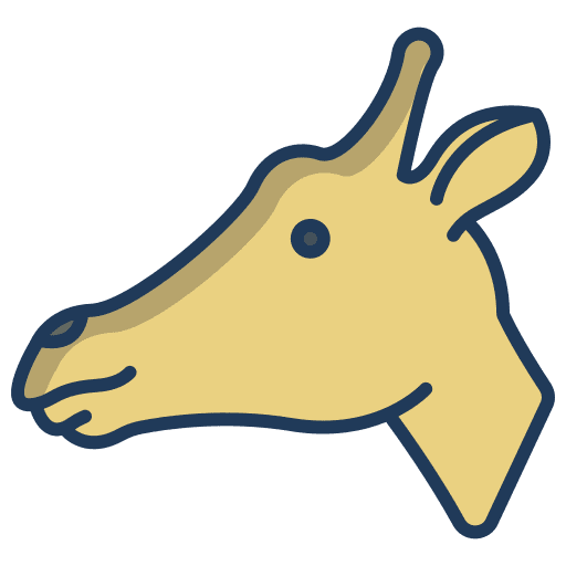 Giraffe animal kingdom zoology mammal icon Giraffe animal kingdom zoology mammal icon