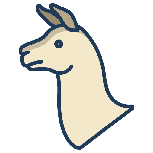 Llama llama zoo fauna icon Llama llama zoo fauna icon